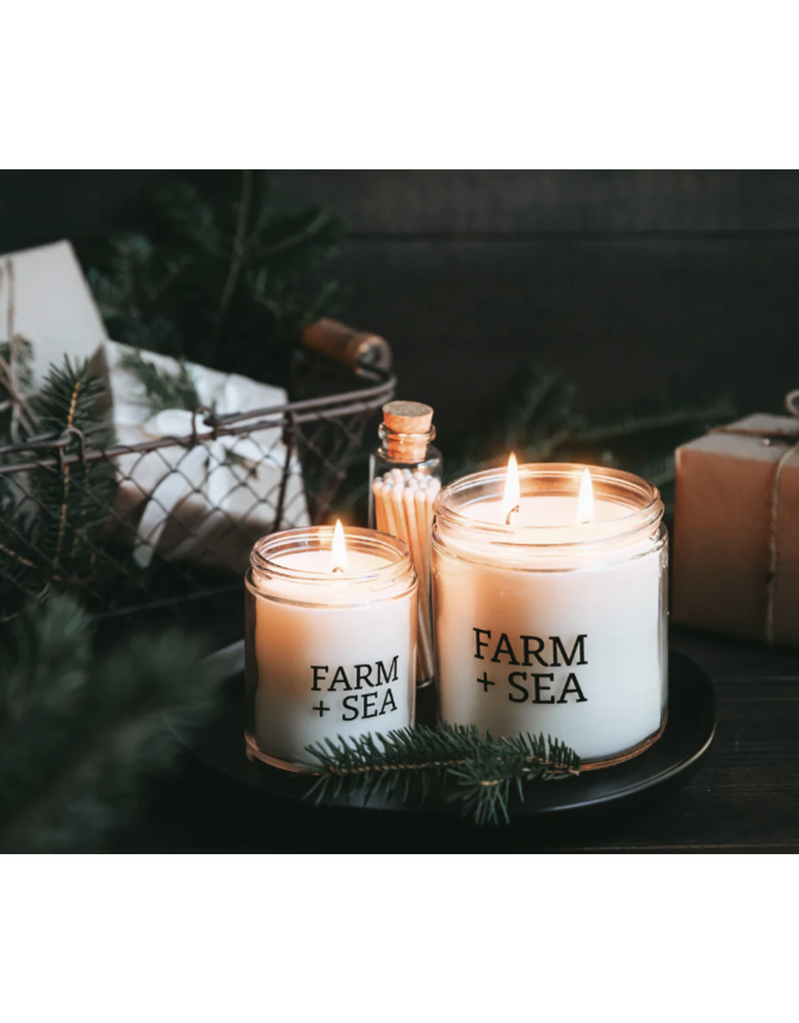 Farm + Sea Birch Logs + Blue Spruce Candle by Farm + Sea