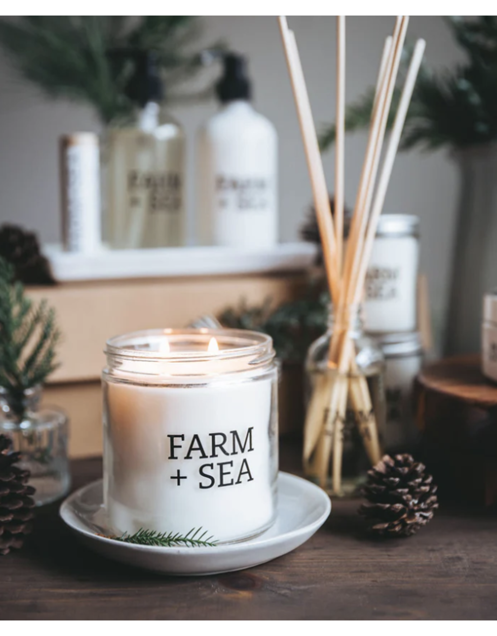 Farm + Sea Fir Tree Candle by Farm + Sea