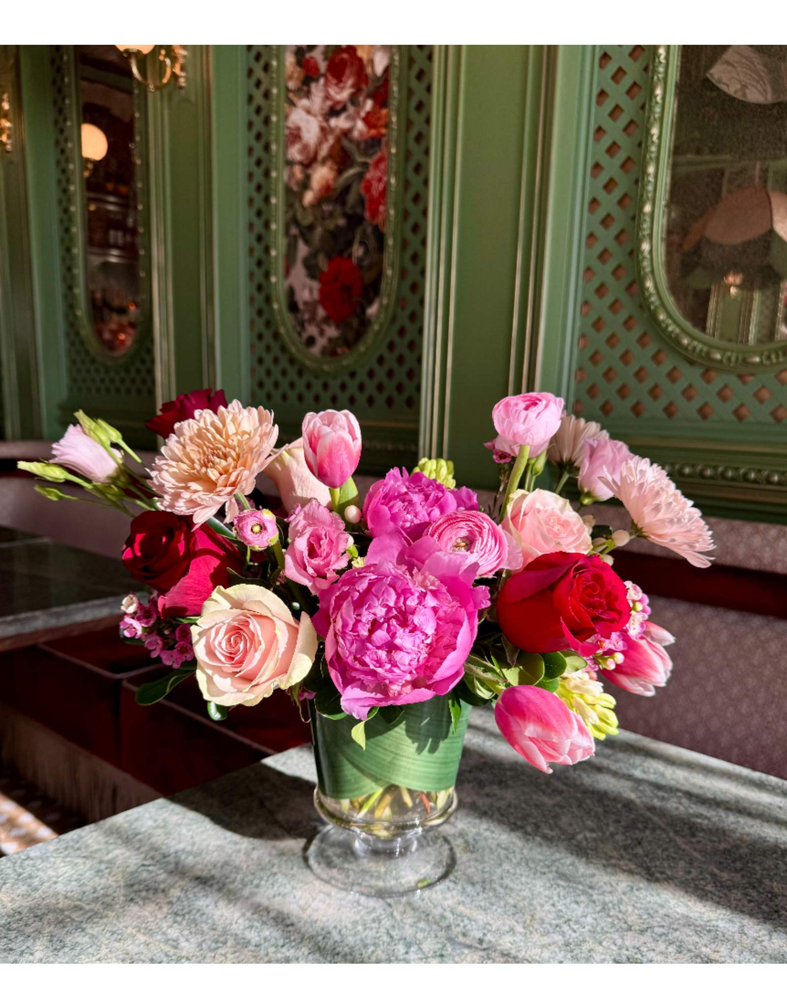 Junebug Full Bloom Valentine's Day Arrangement