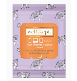 Well-Kept Screen Wipes - Pack of 15 in Purple Tiger Posse