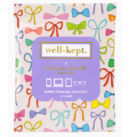 Well-Kept Screen Wipes - Pack of 15 in Tatum Bows