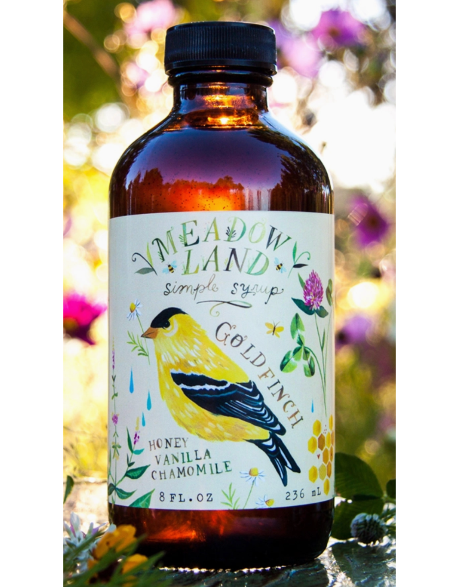 Meadowland Syrup Honey, Vanilla, Chamomile Goldfinch Simple Syrup
