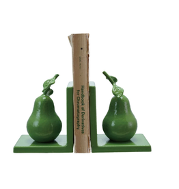 Decor Shop at Junebug Cast Iron Pear Bookends, Set of 2
