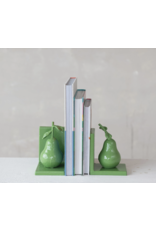 Decor Shop at Junebug Cast Iron Pear Bookends, Set of 2