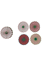 Decor Shop at Junebug Flower Shaped Beaded Coasters - Set of 4