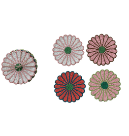 Decor Shop at Junebug Flower Shaped Beaded Coasters - Set of 4