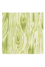 Caspari Woodgrain Moss Green Cocktail Napkin