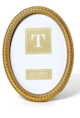 Decor Shop at Junebug Gold Laurel Wreath Oval Frame 5x7