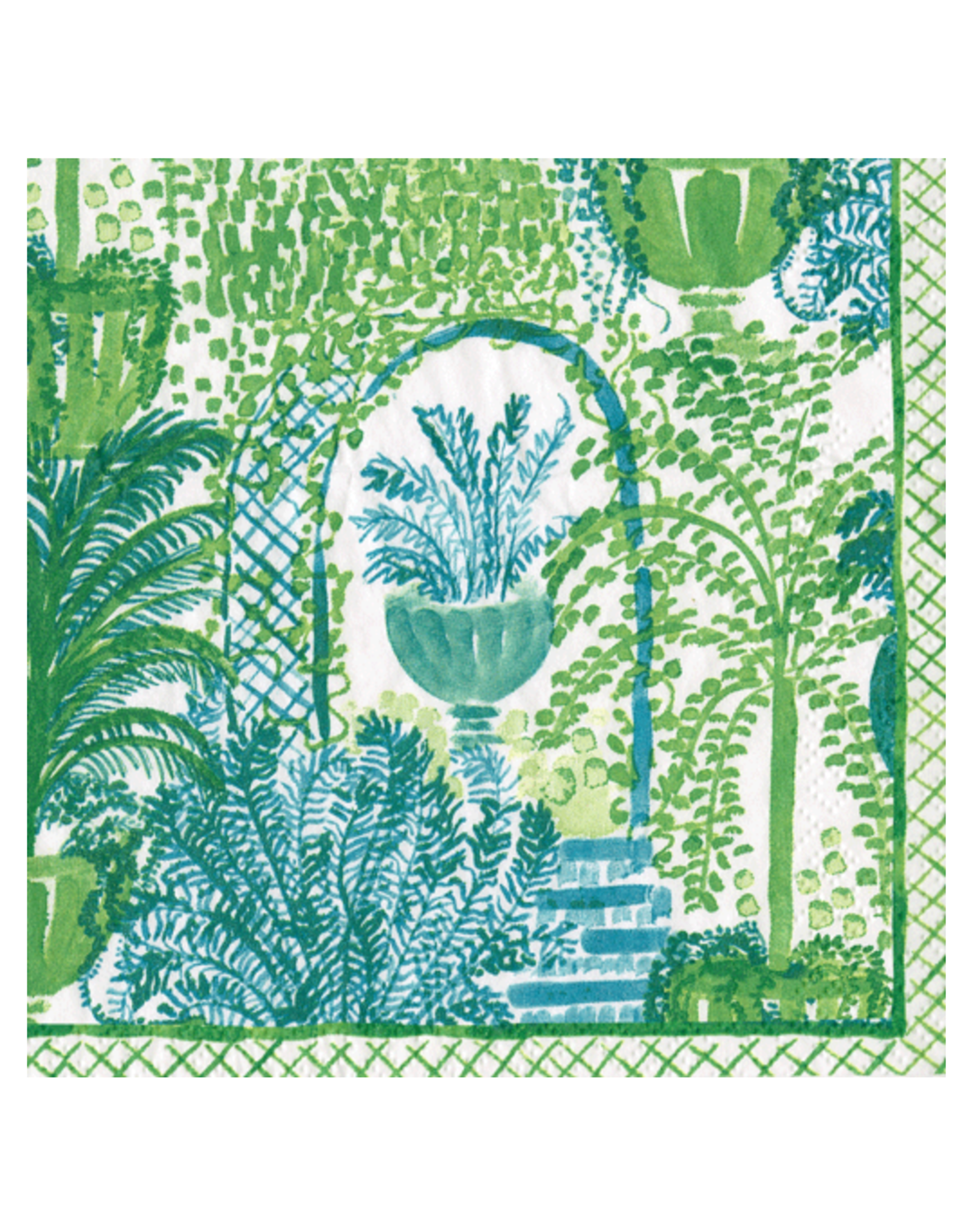 Caspari Garden Arbors Cocktail Napkins