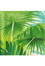 Caspari Palm Fronds Cocktail Napkin