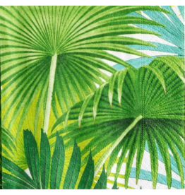 Caspari Palm Fronds Cocktail Napkin