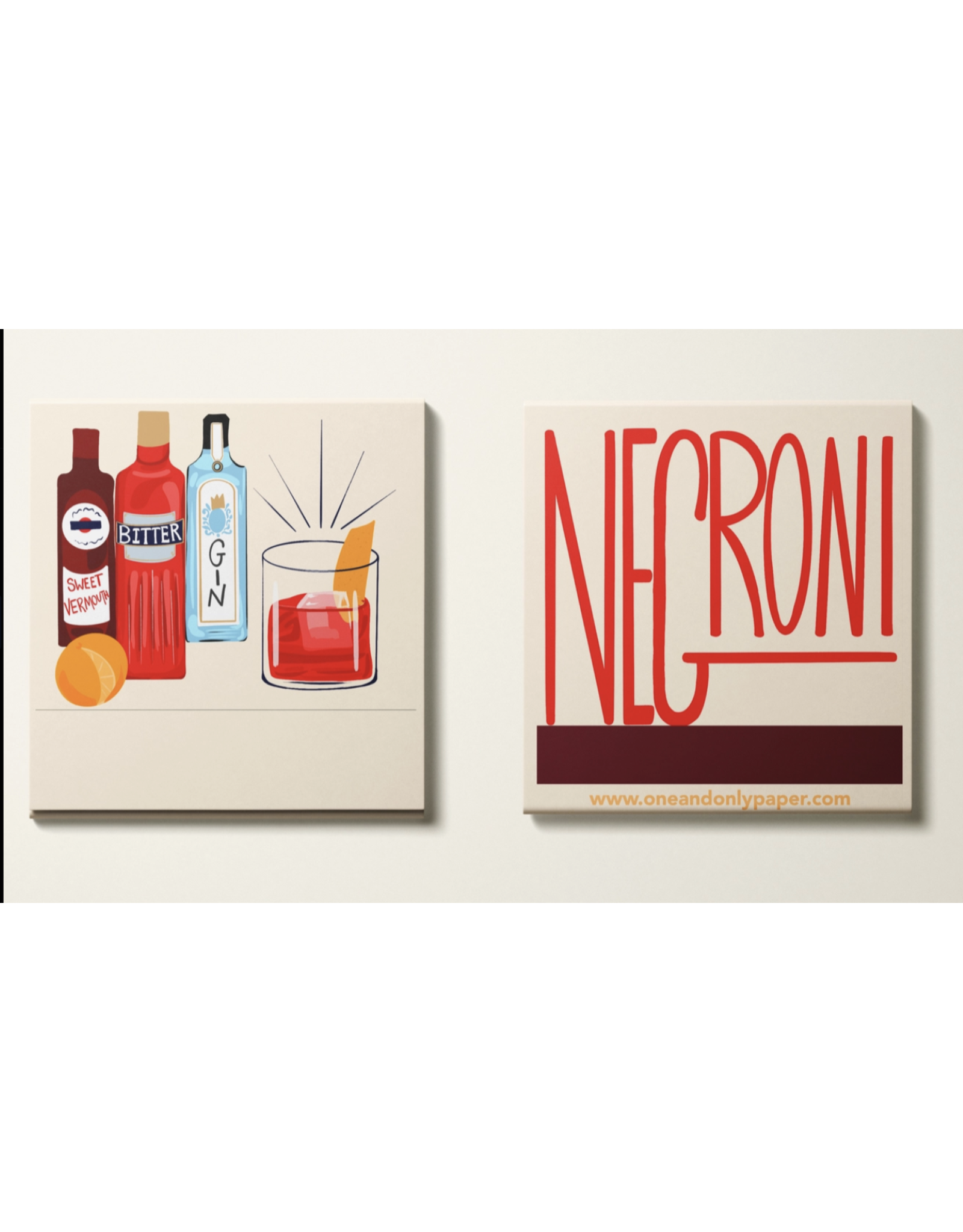 One and Only Paper Negroni Matches