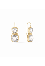 Julie Vos Aquitaine Earring in Clear Crystal by Julie Vos