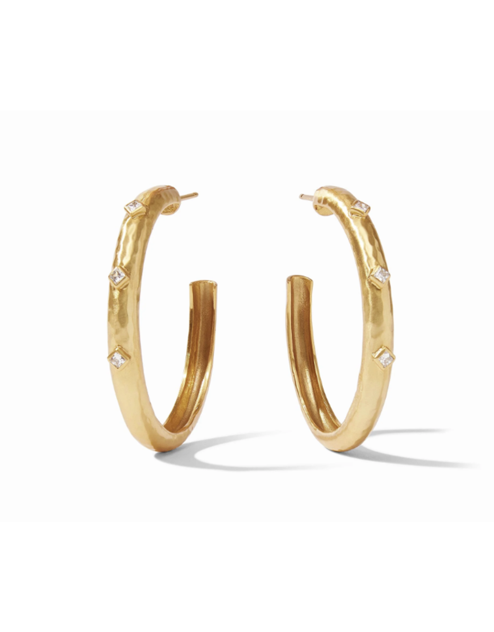 Julie Vos Noel Stone Hoop Earring by Julie Vos