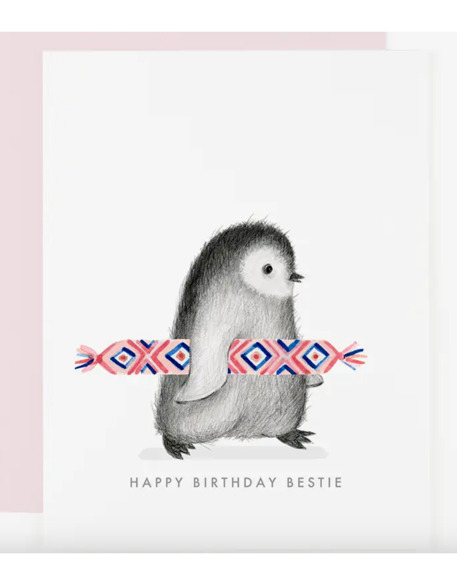 Dear Hancock Happy Birthday Bestie Penguin Card