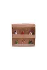 Decor Shop at Junebug Blown Glass Holiday Figurine Wine Charms - Set of 6