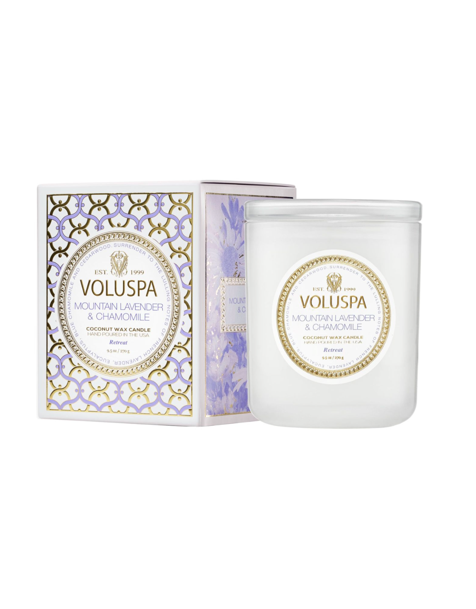 Voluspa Mountain Lavender & Chamomile Candle