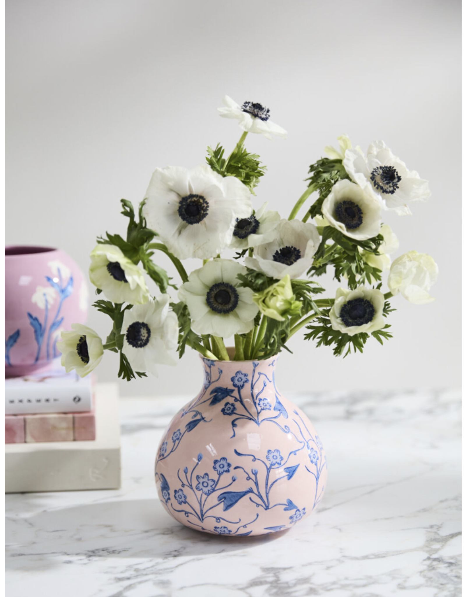 Decor Shop at Junebug Flourish Vase in Light Pink 6.25"x 6.25"