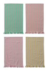 Decor Shop at Junebug Ruffle Striped Tea Towel