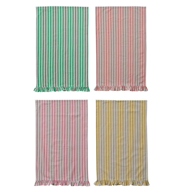 Decor Shop at Junebug Ruffle Striped Tea Towel