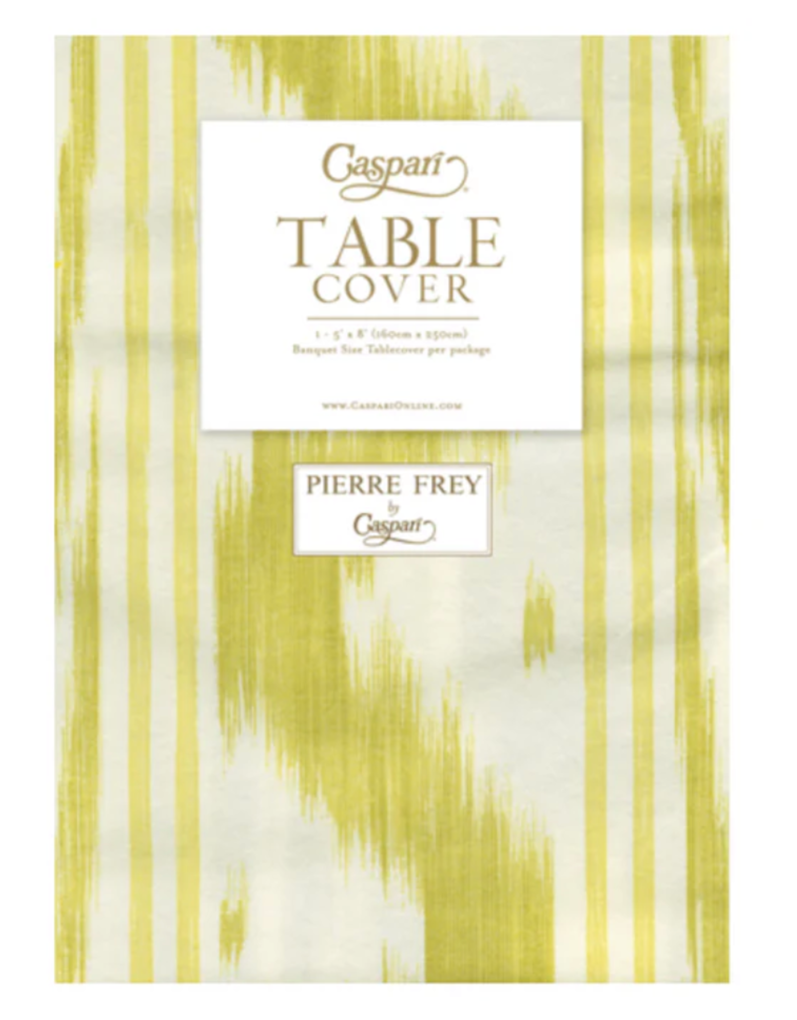 Caspari Paper Table Cover in Toile de Nantes Yellow