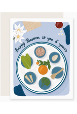 Slightly Stationery Seder Plate Passover Card