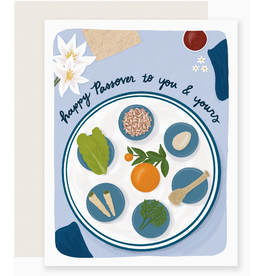 Slightly Stationery Seder Plate Passover Card