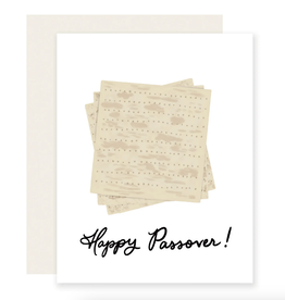 Slightly Stationery Passover Matzo Card