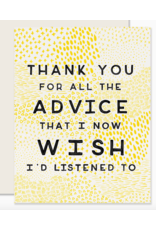 Slightly Stationery Parental Advice Card