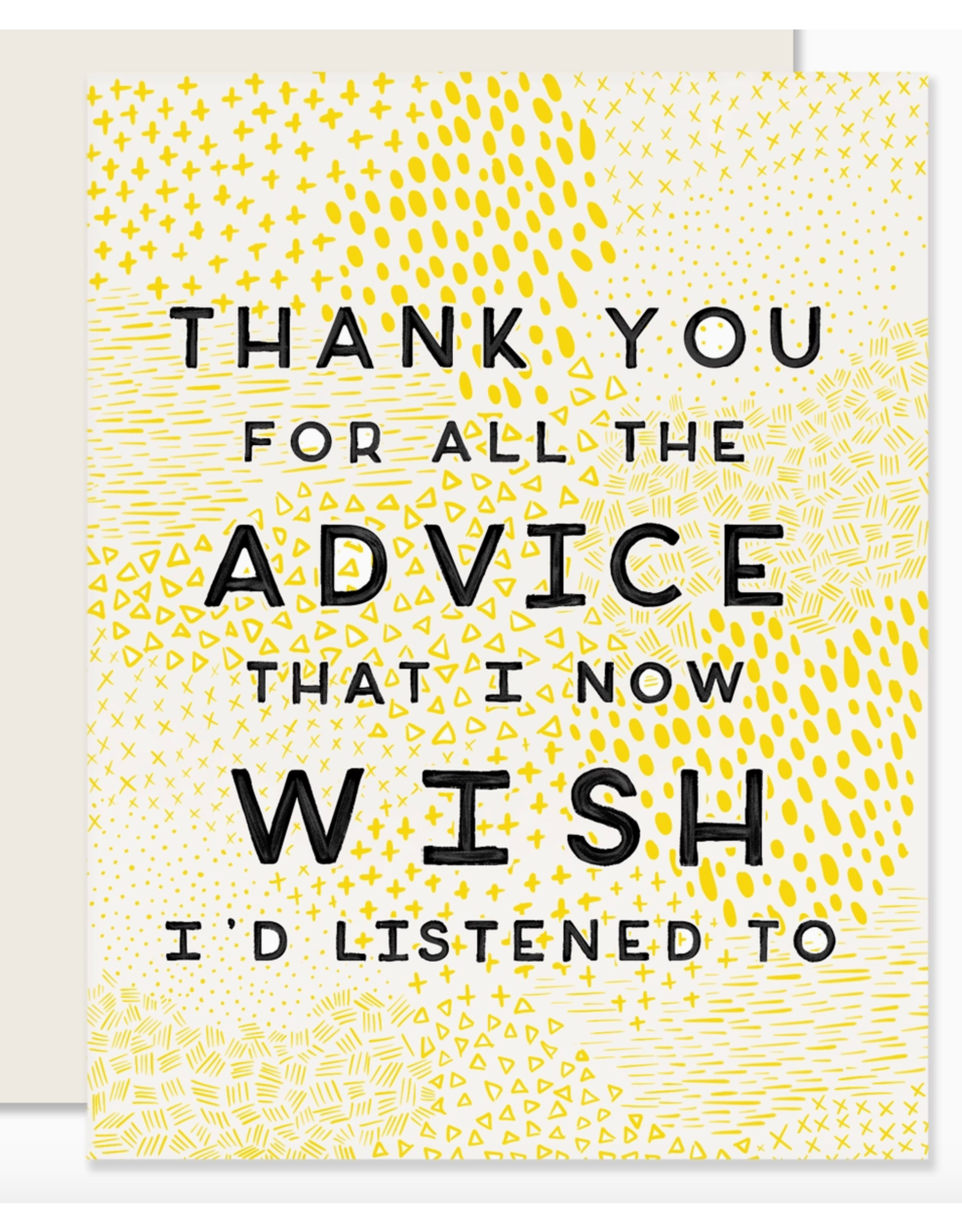 Slightly Stationery Parental Advice Card