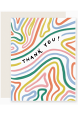 Slightly Stationery Boxed Set of Bendy Lines Thank You Cards
