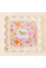 The Darling Effect Square Scalloped Acrylic 4x4  Frame in Clear