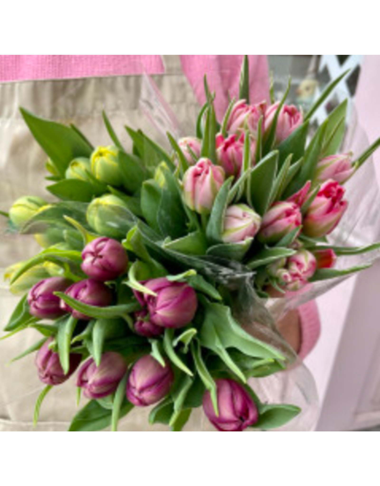 Junebug Easter Tulip Double Bouquet in Assorted Colors