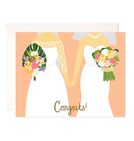 Bloomwolf Studio Brides Congrats Wedding Card