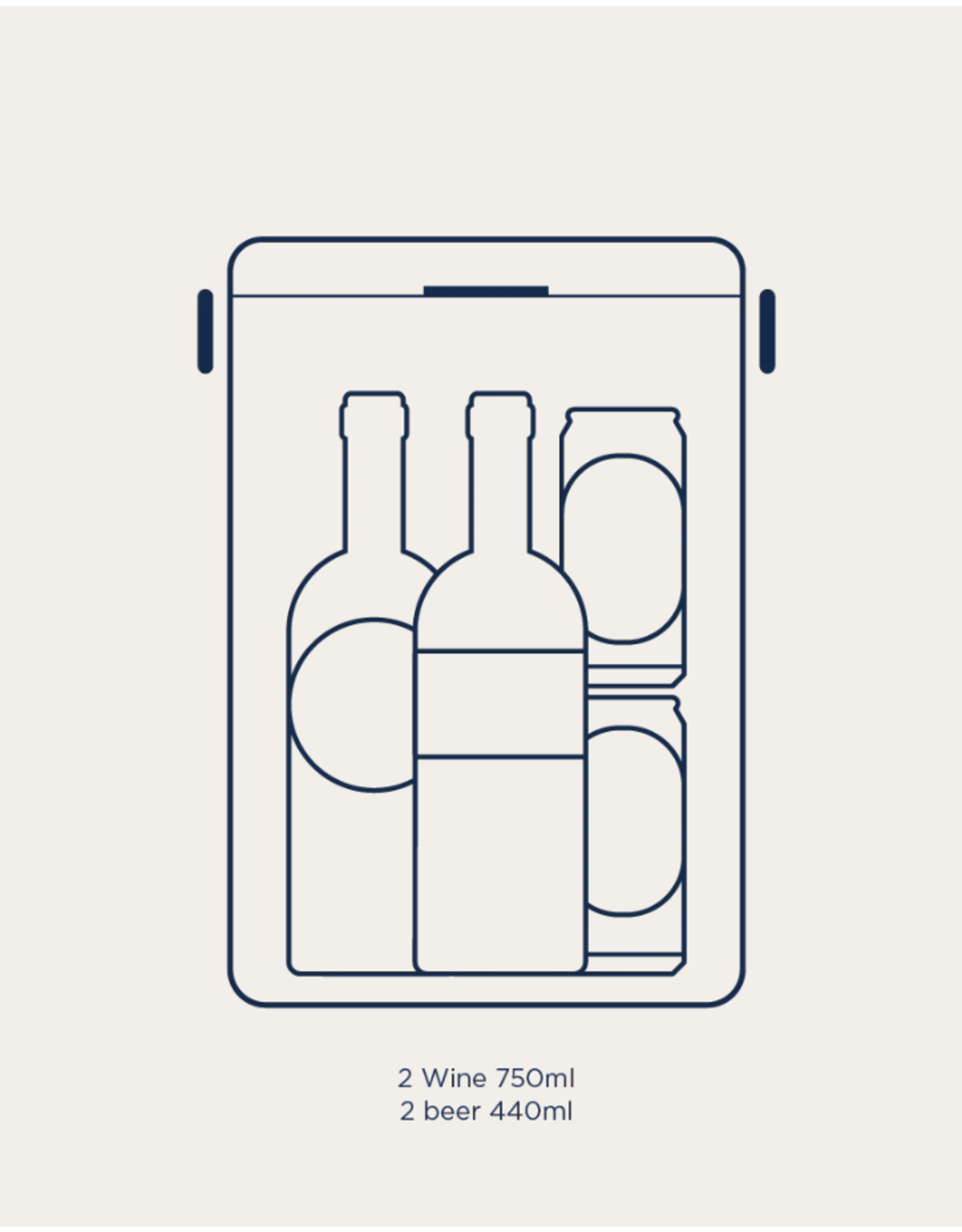 Fieldbar Fieldbar Drinks Box in Safari White