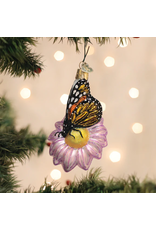 Monarch Butterfly on Flower Ornament