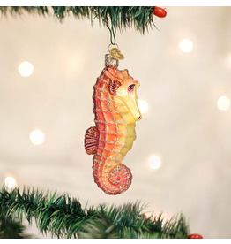 Orange Sea Horse Ornament