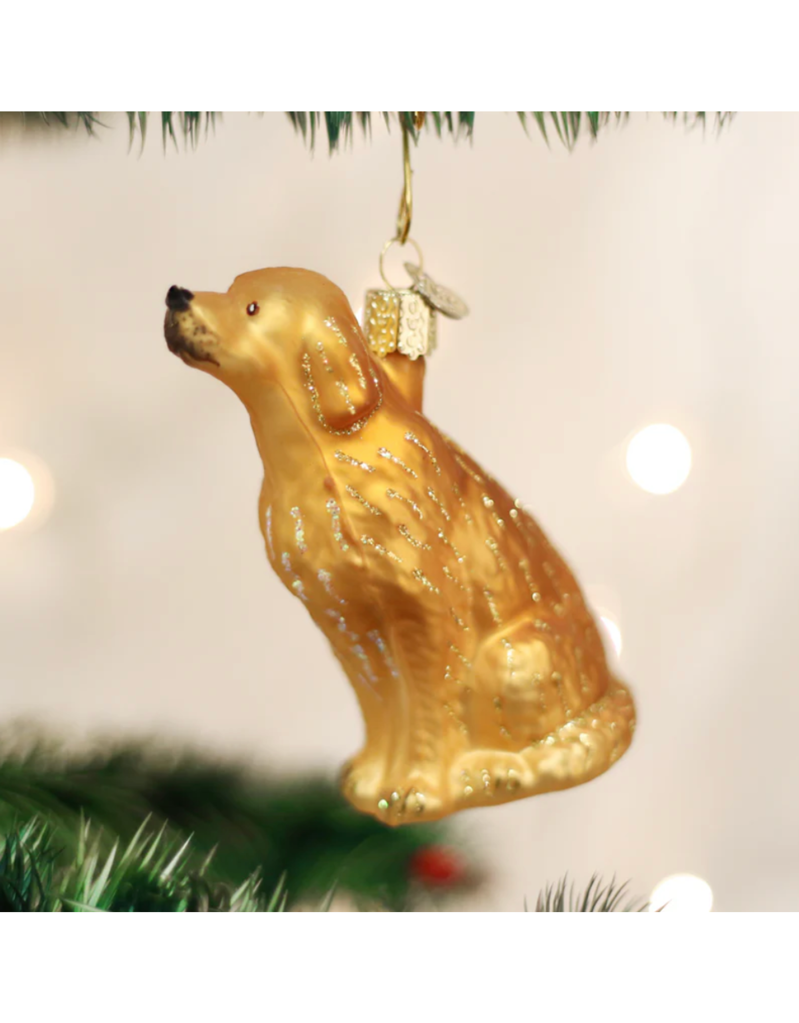 Sitting Golden Ornament