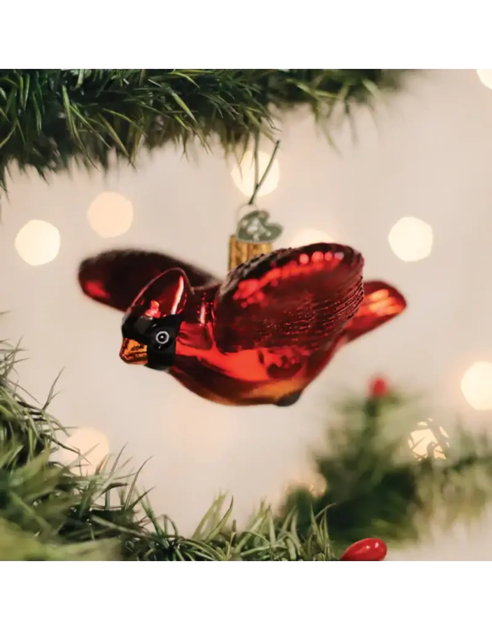 Cardinal in Flight Ornament