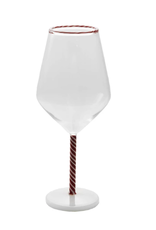 Decor Shop at Junebug Peppermint Stemmed Wine Glass