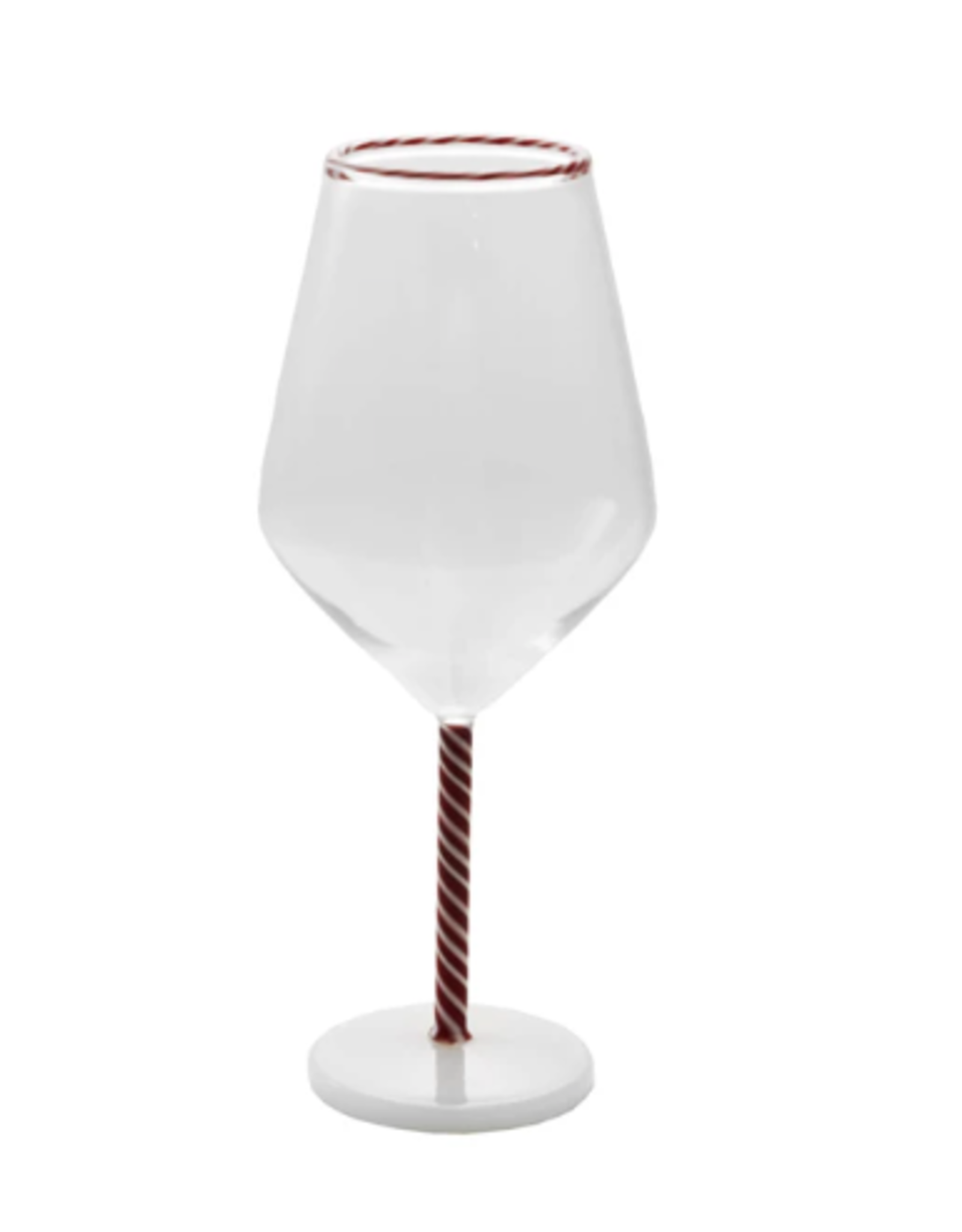 Decor Shop at Junebug Peppermint Stemmed Wine Glass