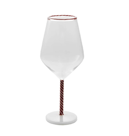 Decor Shop at Junebug Peppermint Stemmed Wine Glass