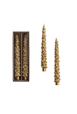 Decor Shop at Junebug Tree Shaped Taper Candle - Set of 2 in Antique Gold