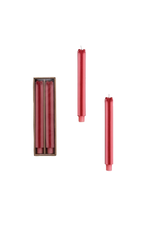 Decor Shop at Junebug Gift Shaped Taper Candle - Set of 2 in Pink & Red