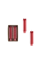 Decor Shop at Junebug Short Gift Shaped Taper Candles - Set of 2 in Pink & Red