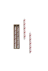 Decor Shop at Junebug Flameless LED Peppermint Taper Candles - Set of 2