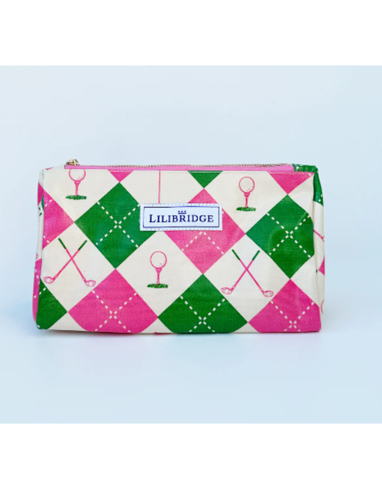 Lilibridge Golf Argyle Makeup Bag by Lilibridge