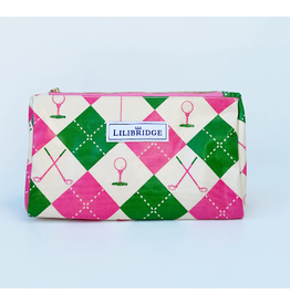 Lilibridge Golf Argyle Makeup Bag by Lilibridge