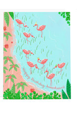 Ramus & Co Flamingo Party Birthday Card