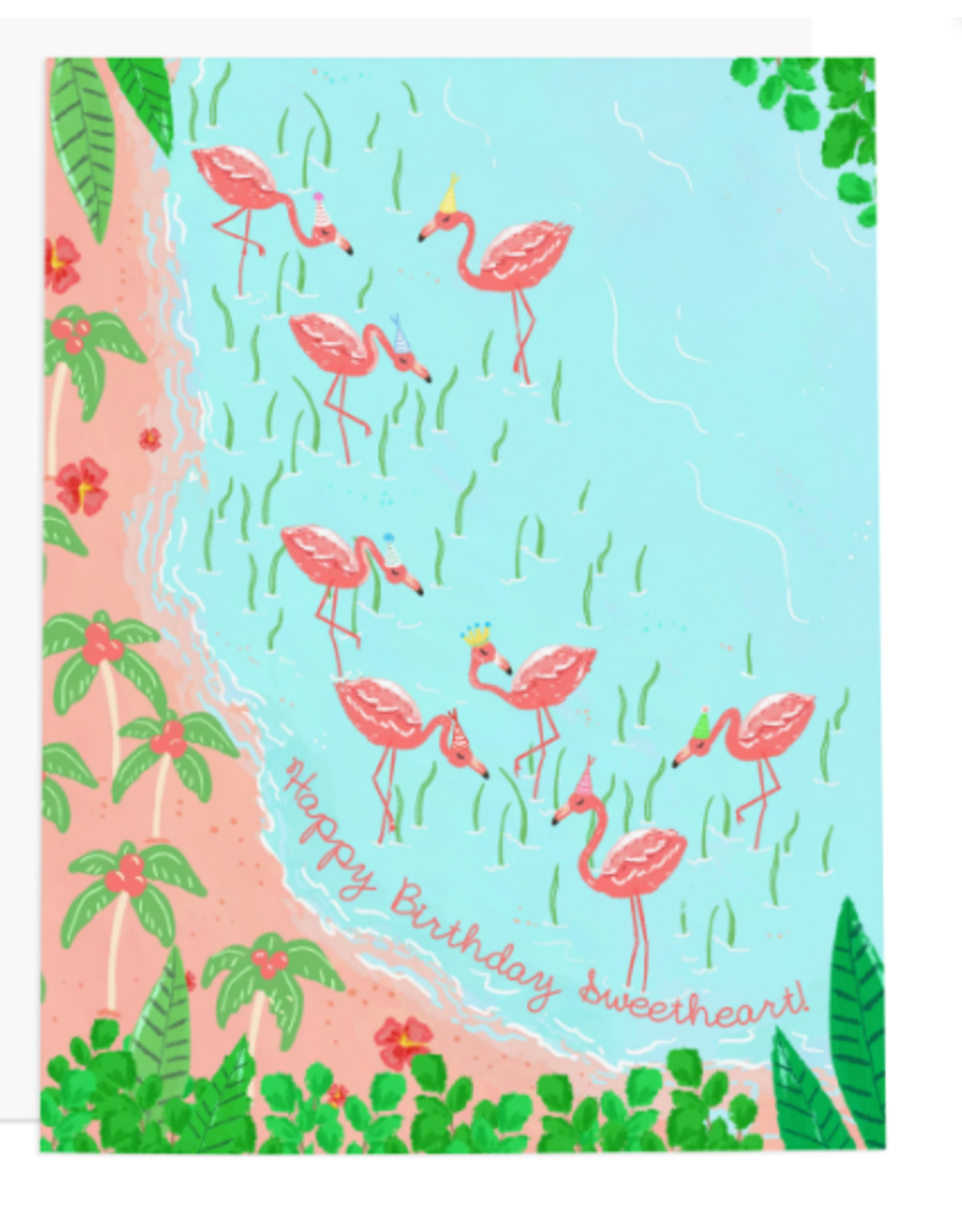 Ramus & Co Flamingo Party Birthday Card